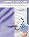 Sunpour Small Wristlet Wallets for Women Keychain Wristlet Wallet RFID Blocking Key Chain Wallet With Zipper Coin Pocket,2 Id Window(Purple)