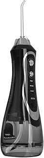 Kanduo JSY Irrigador Bucal Flosser de Agua, Hilo Dental eléctrico, irrigador Oral, Hilo Dental portátil for el hogar, for Limpieza de Dientes Eléctrico Portátil (Color : Nero)