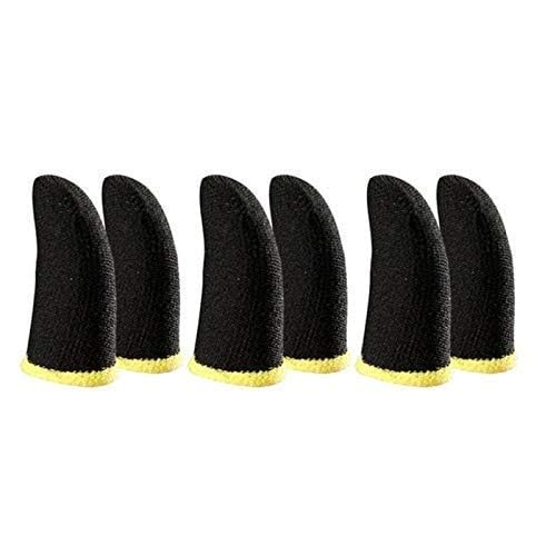 Pubg Anti-Slip Thumb Sleeve, Increase Your Gaming Score Slip-Proof Sweat-Proof Professional Touch Screen Thumbs Finger Sleeve for Pubg Mobile Phone Game Gaming Gloves Multi Colour (3 Pair)-image-11