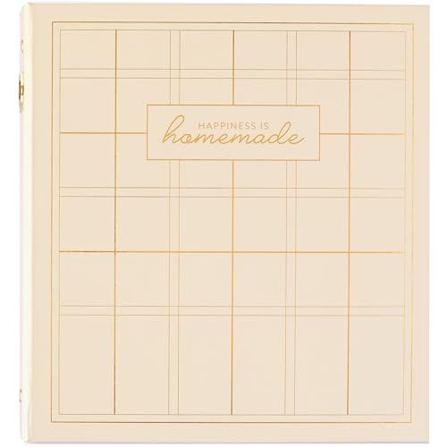 Recipe Card Binder with 52 Dual-Pocket Sleeves