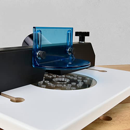 Powertec 71392 Trim Router Table - Router Base Plate W/Predrilled Holes For Trim Routers, Compact Routers Bosch, Porter Cable, Ryobi, Dewalt, Makita, Ridgid, And Milwauke #TOP3
