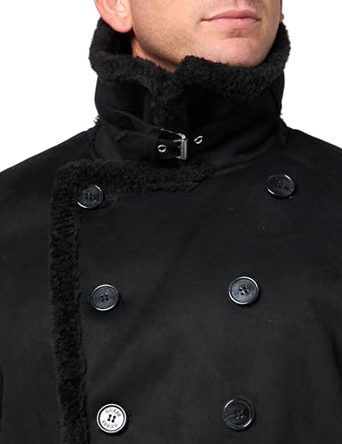 Guess Men's Warm Faux Shearling Coat2