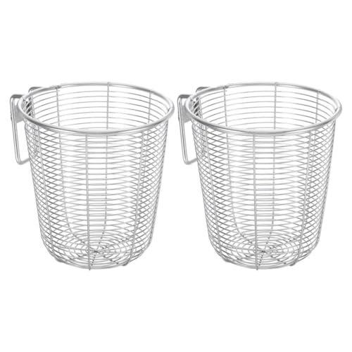 MALUGOGO 2 soportes para utensilios de cocina de acero inoxidable 304, diseño colgante, ahorro de espacio, elegante, moderno, para almacenamiento de cocina