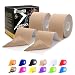 Kinesiology Tape Physio Relieve Muscle Soreness Strain Shoulders Wrists Knees Ankles Elastic Waterproof Good Air Permeability Hypoallergenic 2 Rolls Beige by SOONGO