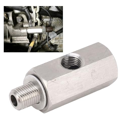 Universal M10x1,0 Öldrucksensor T-Adapter Turbo Versorgungsleitung Manometer Edelstahl