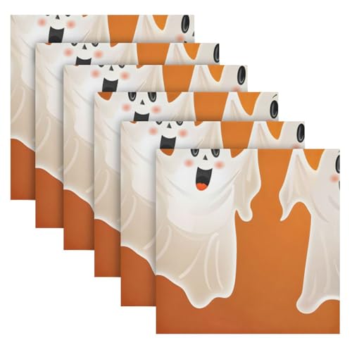 Servilletas de Tela Halloween Multicolor 20x20 pulg Set 6 miniatura 2