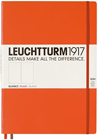 LEUCHTTURM1917 (344815) Notebook Master Slim (A4+), Hardcover, 123 Numbered Pages, Dotted, Anthracite