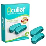 Aculief Wearable Acupressure Hand Clip - Stress-Management Wearable & Wellness Tool - Portable Relaxation Aid & Acupressure Devices - Pack of 2, X-Small, Teal