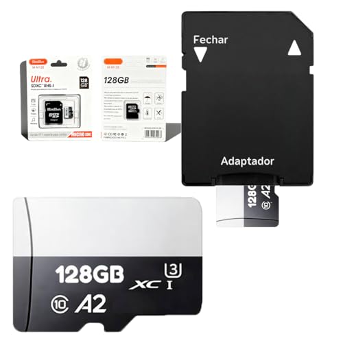 Cartão De Memória 128GB Original Com Adaptador Micro Full Hd ® - Ultra Rápido (128, GB)