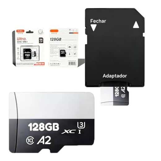 Cartão De Memória 128GB Original Com Adaptador Micro Full Hd - Velocidade 140MB/s ® (128, GB)