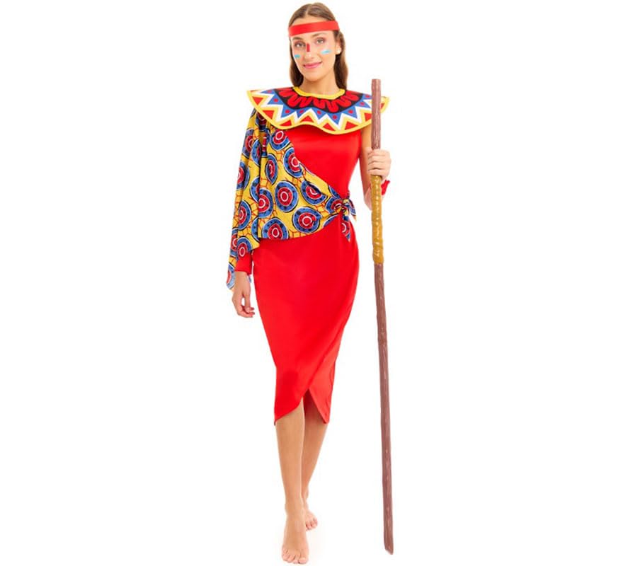 Partilandia | Disfraz de Masái para mujer (Talla L)