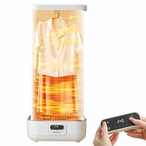 Secadora de ropa portátil a vapor, plancha de vapor vertical de 850 W, secadora de ropa eléctrica, secadoras eléctricas pequeñas y compactas, máquina de planchado de ropa plegable y antiarrugas c