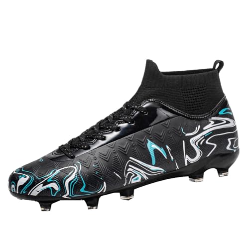 Botas de fútbol Botas Altas con Tacos para Hombre Botas de Entrenamiento de fútbol para Exteriores Zapatillas Deportivas Transpirables para jóvenes Bota