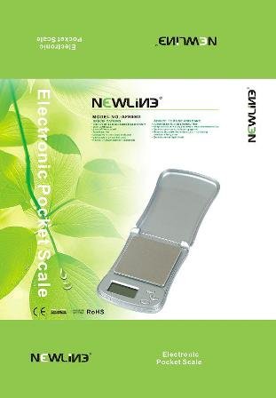 Newline Digital Pocket Jewelry Fliptop Accurate Scale, Shp0003-Silver #TOP1