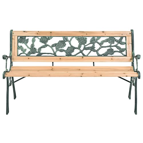 Banc de jardin stable en fer forgé résistant aux intempéries pour terrasse - 3