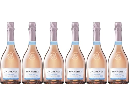 JP. Chenet Free - Alcohol free Sparkling Rosé Wine - Pinot Noir - No added flavours, authentic taste - Origin : France (6 x 0.75 L)