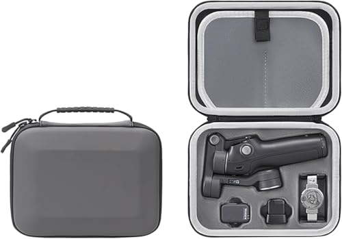 Image of M.G.R.J Carrying Case for DJI OSMO Mobile 7 /8 /7P Gimbal Stabilizer, Travel Portable Bag for DJI Osmo Mobile 8 | 7P | 7 | SE Accessories (Hard|EVA|Black) (DJI Gimbal Not Included)