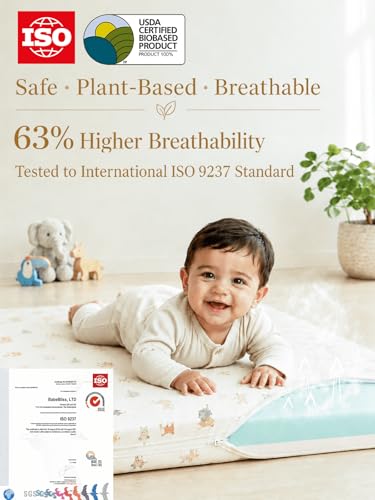 Image of 38x24 Baby Mattresses-Pack and Play Mattress,Pack N Play Mattresses,Playpen Mattress for Pack N Play,Pack and Play Mattress Pad;Use Excluded-Breathable Soft Memory Foam Firm Mattress,Beige,Biobased