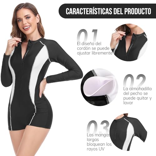 Catálogo para Comprar On-line Ropa de Ropa de natación con protección solar para Mujer los mejores 10. 12 Imagen adicional
