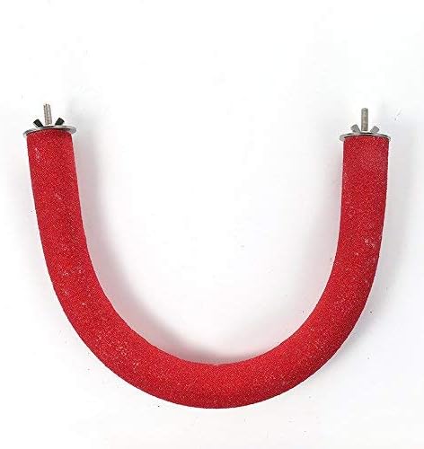 Borange Parrot Perch Bird Stand Natural Wood Branches Nail perches for Small Medium Birds Cockatiel Cockatiel Parakeet Conure Cage…