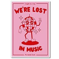 【🎺 Notes】For our music poster sizes, it should be noticed that dimension of 12*16in,etc is ONLY for disco ball cute cartoon print poster content, 1cm blank space arround is for your alternative frame methods. Blank spaces can be cut off and won't dam...