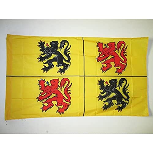 AZ FLAG, Province of Hainaut Flag, 3x5 Ft, Henegouwen Banner with Sleeve, 100% Polyester, Fade Resistant, Vivid Colors
