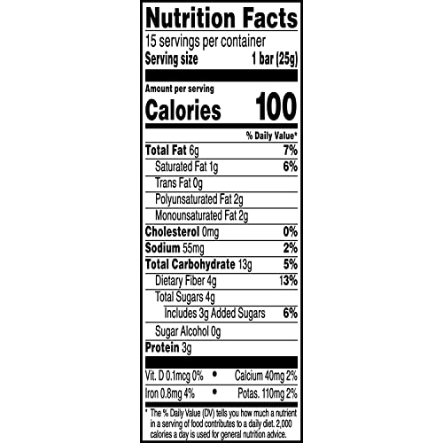 Health Warrior Chia Bars, Chocolate Peanut Butter, 88 Oz Bars, 15 Count Package