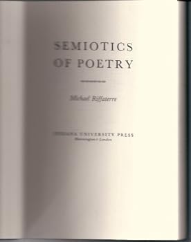 Semiotics of Poetry - Book  of the Open Indiana