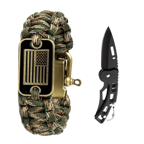 Army Paracord Bracelet with Multi-Tool