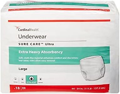 Sure Care Ultra Protective Underwear Large (Case of 72)