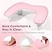 Arm Rest for Nails Tech - U-shaped Manicure Nail Hand Rest Pillow Cushion, Big Microfiber Leather Nail Arm Rest Stand for Acrylic Nail Art Tech (Pink)