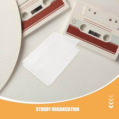 Boîte de rangement plastique pour protéger 15 cassettes audio du temps