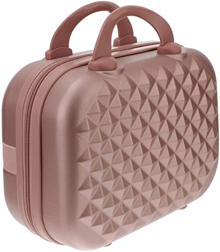 LEVGRY Mini Hard Shell Hard Travel Luggage Makeup Case Small Portable Carrying Case Suitcase Organizer Makeup Storage Box for Women (Star)