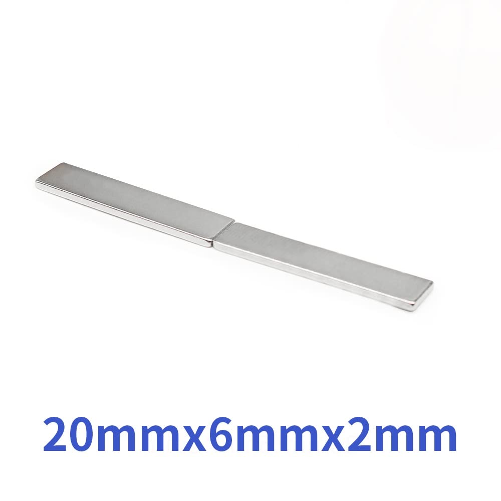 10/20/30/50/100/200 個 20 &times; 6 2 ブロック強力な強力な磁石レアアースネオジム磁石 ミリメートル永久磁石