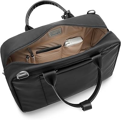 Briggs & Riley Multi-Pocket Cabin Bag - Carry On Luggage for Travel, Softside Bag for Men & Women, Fits in Overhead Bin, Two Slip Pockets, Fits up to 15" Laptop - Rhapsody Collection, Black