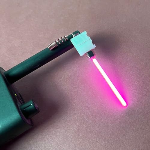 Luz de sensor RF de diodo UHF con indicador LED para detección de señal Walkie Talkie, dispositivo probador de frecuencia portátil para entusiasta del jamón (rosa)