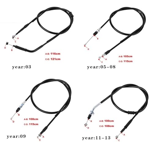 Cable de embrague para moto YZ450F de 450 cc, compatible con modelos de 2003 a 2013 3