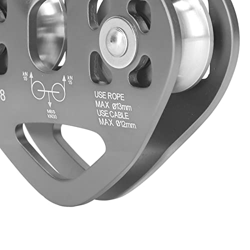 Polia De Escalada, Polia De Balanço Lateral, Polia De Escalada Ao Ar Livre, Bloco De Alumínio, Eixo