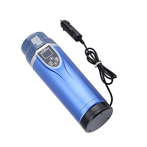 Chaleira de chá portátil, copo de aquecimento de carro de forro de aço inoxidável, conveniente e prá