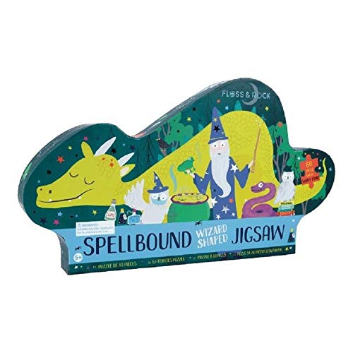 Floss Rock 42P6342 Jeu de 80 pièces de puzzle en forme de magicien avec boîte