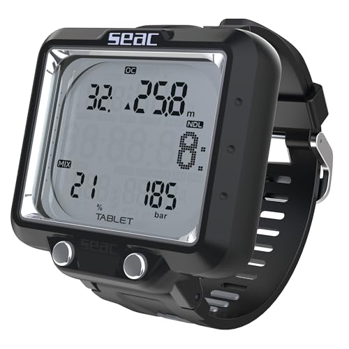 SEAC Tablet, Computer Subacqueo per Immersioni con Bluetooth Integrato, Gestione Fino a 3 Miscele, Ampio Display,...