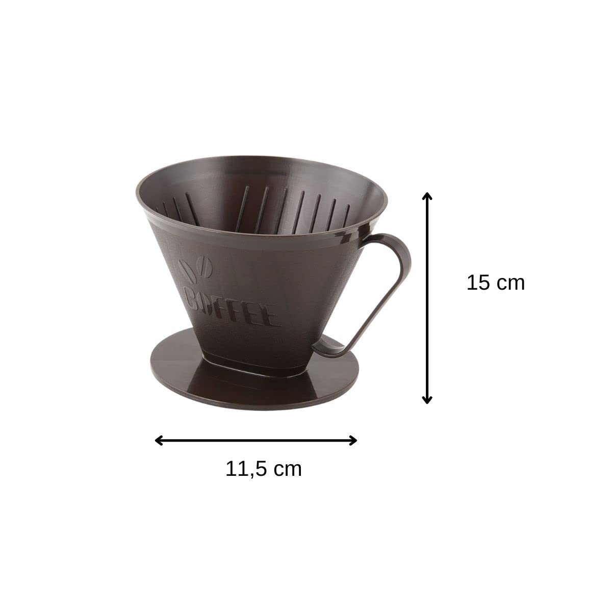 Fackelmann 42262 Contenitore Portafiltro Per Caffè N.6 - Plastica Lavabile In Lavastoviglie, Multicolore