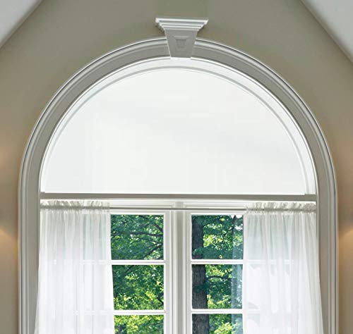Autotech Park Precut Custom Arched Window Film, White, up to 64 inches Diameter and 33 inches Height