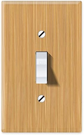 4PC Solid Wood Light Switch Plate Blank Wall Plate Light Switch Cover