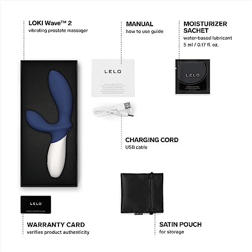 Image of LELO Loki Wave 2 - Vibrating Prostate Massager, Waterproof Anal Toy, Blue