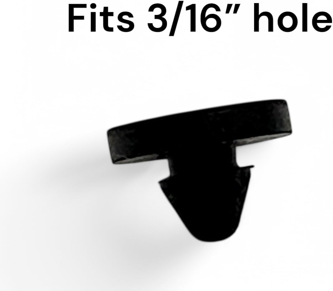 Push-in Ridged Stem Bumper Fits 3/16" Hole - 1/2" Diameter - 3/32" Height - 1/16" Panel Thickness (500 pack)