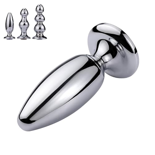 Grande barre de massage manuel en métal Silver avec base ronde de forage