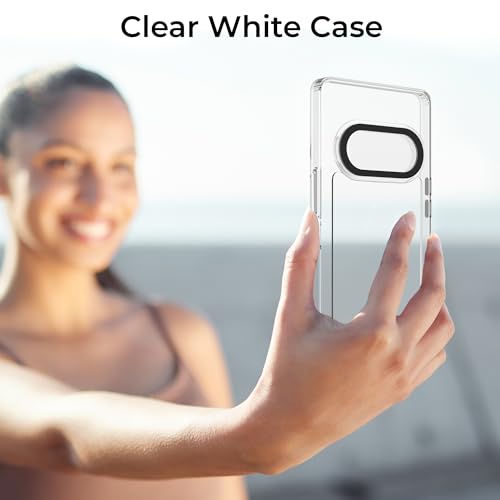 Image of A rtistque Ultra Stylish Back Cover Case for OnePlus Nord CE 4 5G | Premium Shockproof TPU | Transparent | Protective Design | Bumper Back Cover - White