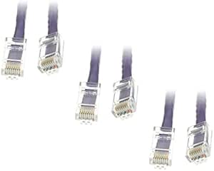 Amazon.com: 3 pack, Cat6 Ethernet Patch Cable, Bootless, Purple, 4 Feet ...