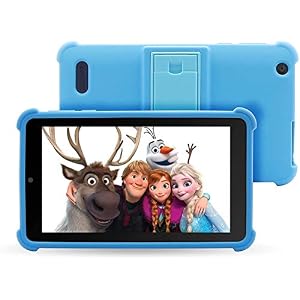 Venturer Small Wonder 7″ Android Kids Tablet with Disney Books, Bumper Case & Google Play, 16GB Storage & 2GB RAM (Blue)